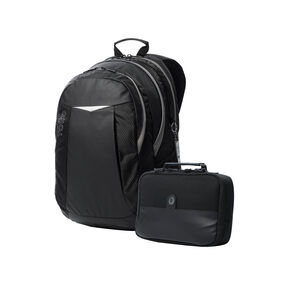 Kit mochila urbana + portameriendas Black